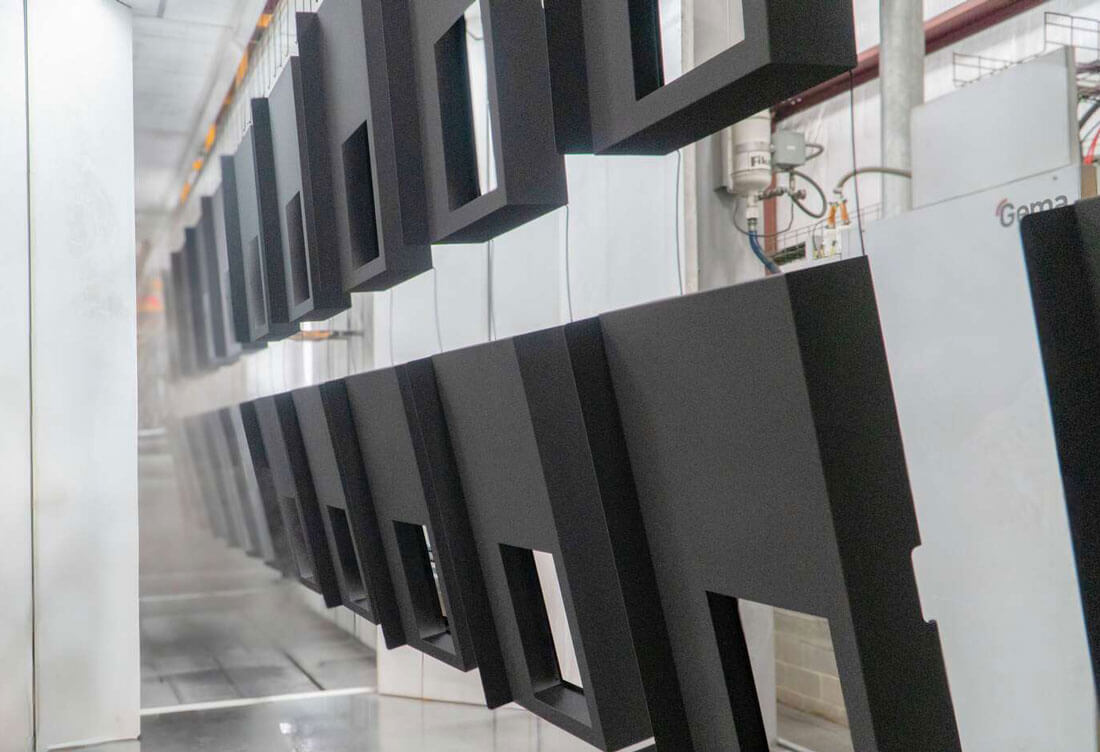 Rock Run Cabinetry Powder Coated Cabinets