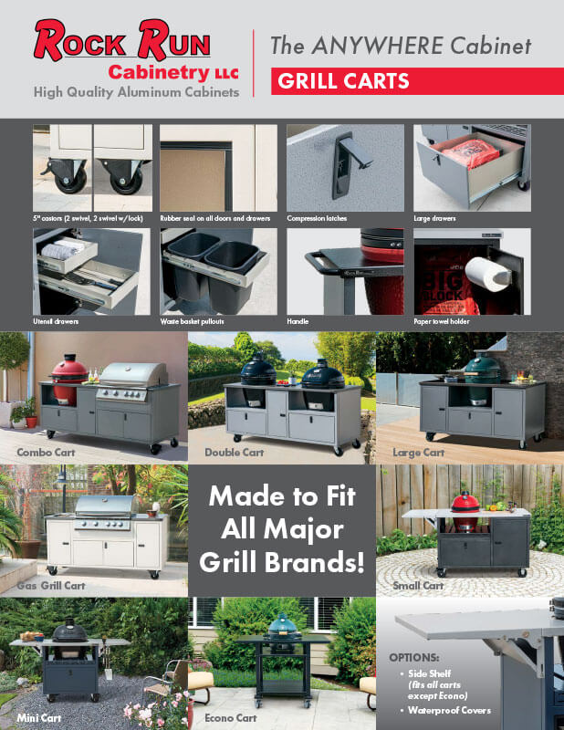 2024 Rock Run Cabinetry Aluminum Grill Carts Brochure