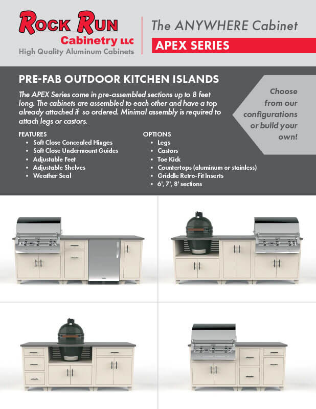 2024 Rock Run Cabinetry Apex Series Aluminum Cabinets Brochure