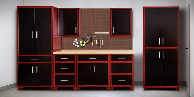 Rock Run Cabinetry 7 Piece Configuration Plus Tall Cabinet
