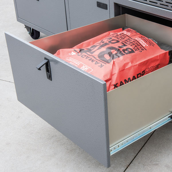 Rock Run Cabinetry Aluminum Grill Cart Large Drawers
