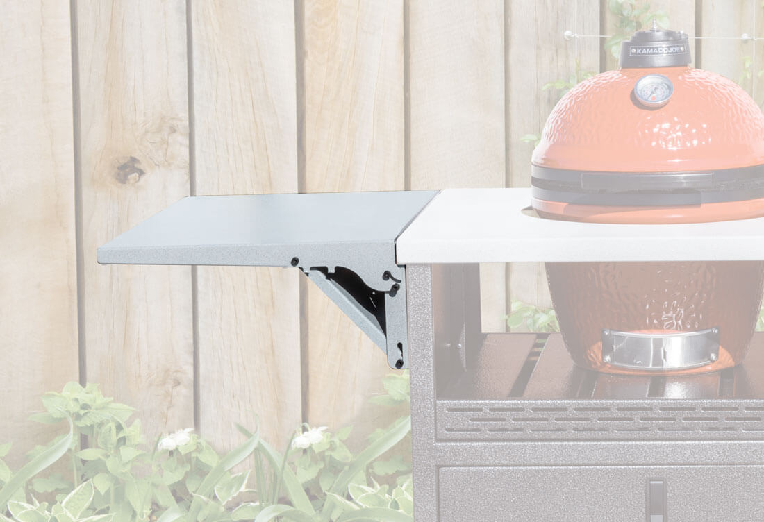 Rock Run Cabinetry Aluminum Grill Cart Side Shelf